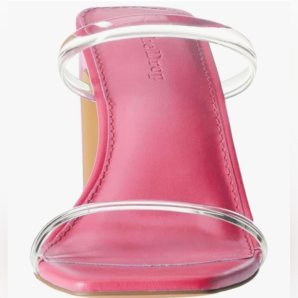 The Drop Avery Square Toe Two Strap High Heeled Sandal #775, 782 - Picture 14 of 16